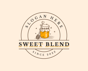 Syrup - Bee Honey Jar logo design