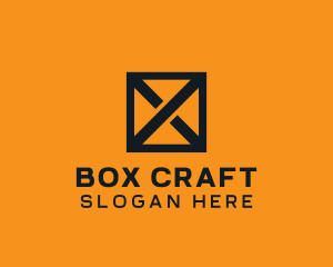 Box - Box Crate Letter X logo design