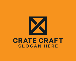 Crate - Box Crate Letter X logo design
