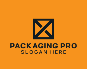 Packaging - Box Crate Letter X logo design