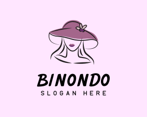 Woman - Elegant Woman Hat logo design