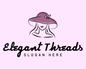 Elegant Woman Hat logo design