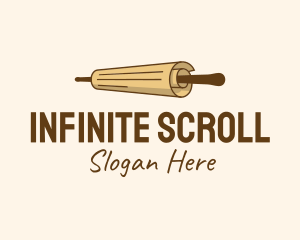 Scroll - Rolling Pin Paper logo design