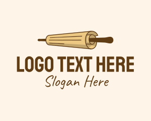 Home Cook - Rolling Pin Paper logo design