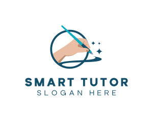 Tutor - Hand Calligraphy Pen logo design