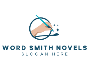 Novelist - Hand Calligraphy Pen logo design