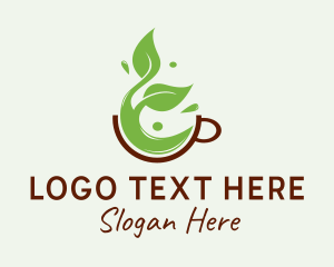 Tea - Herbal Green Tea logo design