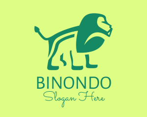 Green Jungle Lion Logo