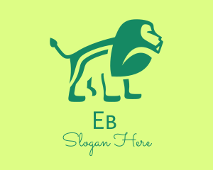 Green Jungle Lion Logo