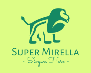 Environment - Green Jungle Lion logo design