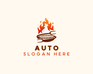 Roast Chicken Barbecue Logo