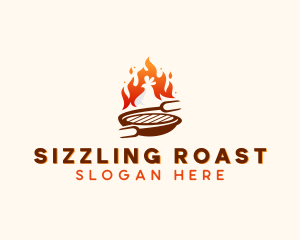 Roast - Roast Chicken Barbecue logo design