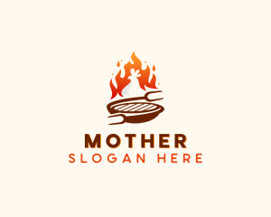 Food - Roast Chicken Barbecue logo design