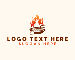 Roast Chicken Barbecue Logo