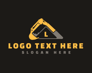 Builder - Excavator Quarry Mining logo design