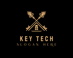 Mansion House Key logo design