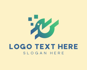 Internet - Pixel Company Letter O logo design
