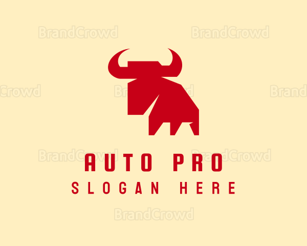 Animal Bull Silhouette Logo