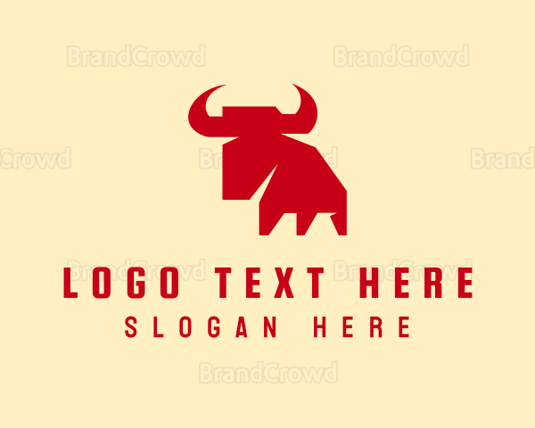 Animal Bull Silhouette Logo