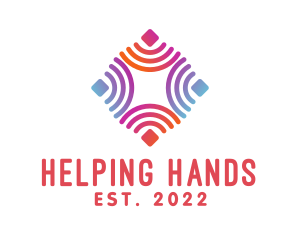 Volunteering - Diamond Community Charity logo design