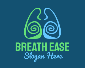 Lung Spiral Healthcare logo design