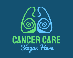 Cancer - Lung Spiral Healthcare logo design