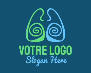 Cancer - Lung Spiral Healthcare logo design