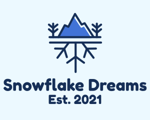 Winter - Winter Mountain Snow logo design