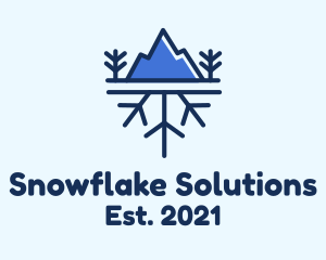 Winter - Winter Mountain Snow logo design