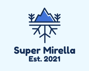 Eco Friendly - Winter Mountain Snow logo design