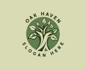 Botanical Tree Forest logo design