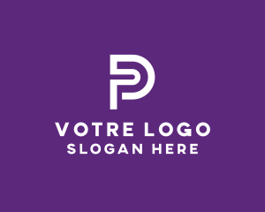 Tech Letter P Outline Logo