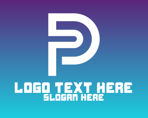 High Tech - Tech P Outline logo design
