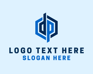 Generic Geometric Hexagon Letter DP Logo