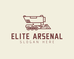 Arsenal - Minimal Train Gun logo design