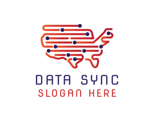 Tech Map America logo design