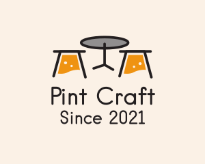 Pint - Bar Table Beer logo design