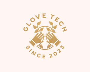 Plant Garden Gloves logo design