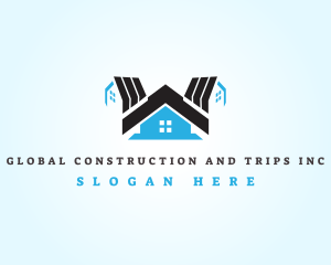 Real Estate - Residential Property Roofing logo design