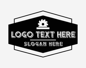 Table Saw - Saw Cutting Carpentry logo design