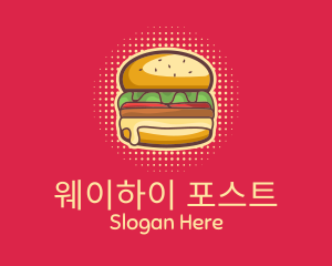 Pop Art Burger  logo design