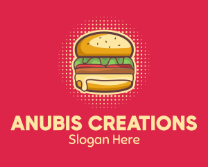 Pop Art Burger  logo design