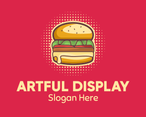 Pop Art Burger  logo design