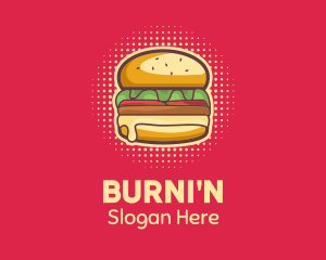 Pop Art Burger  logo design