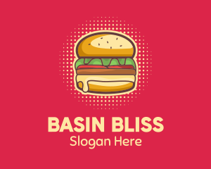 Pop Art Burger  logo design