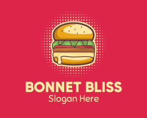 Pop Art Burger  logo design