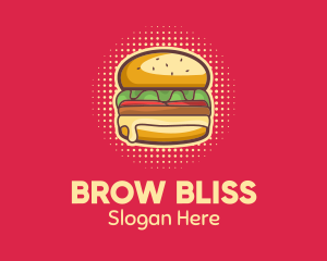 Pop Art Burger  logo design