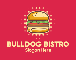 Pop Art Burger  logo design