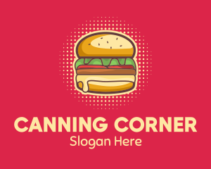 Pop Art Burger  logo design