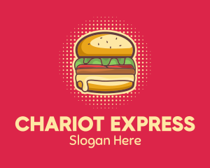 Pop Art Burger  logo design